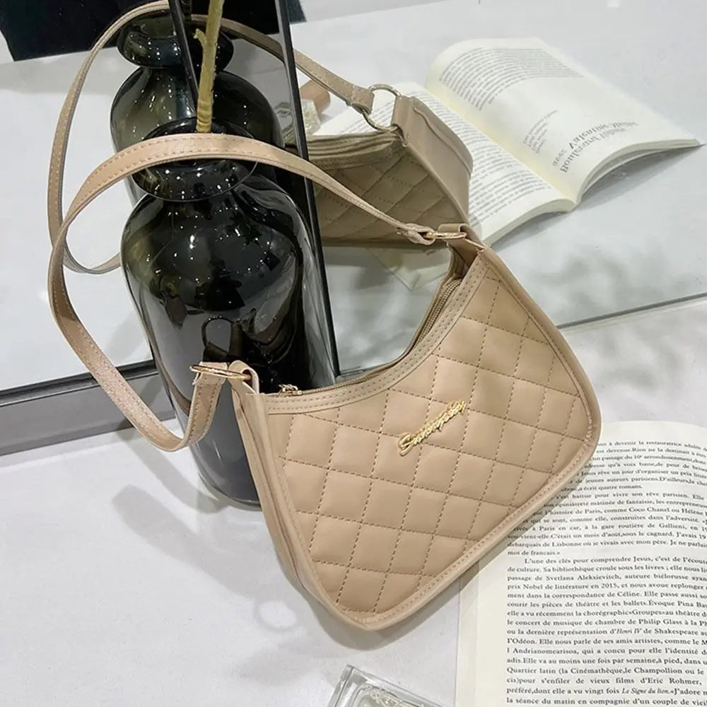 Embroidered Underarm Bag for Women Small Messenger Crossbod