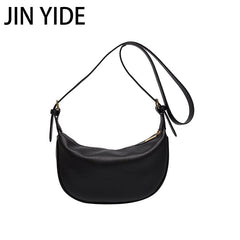 Large Capacity Solid Chest Bag for Women Travel Crossbody Half Moon Belt Bag