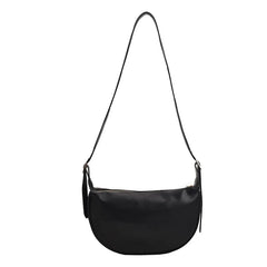 Large Capacity Solid Chest Bag for Women Travel Crossbody Half Moon Belt Bag