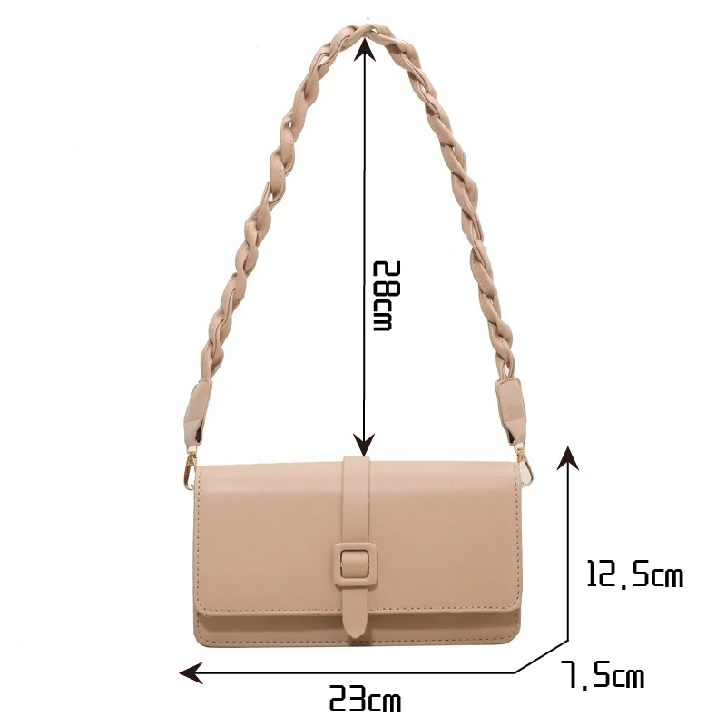 Small Square Crossbody Bag PU Leather Shoulder Bag for Women