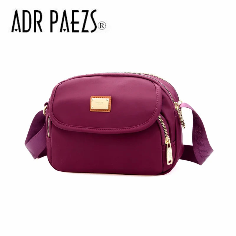Waterproof Nylon Women Messenger Bag Crossbody Shoulder Tote