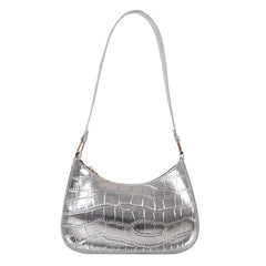 Crocodile Pattern Shoulder Bag Underarm Cross-body Bag
