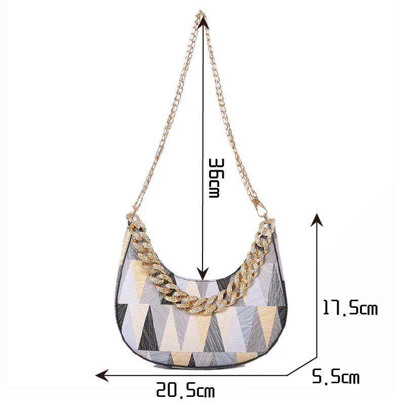 Spring Women Shoulder Bag Geometric Pu Leather Crossbody Bags