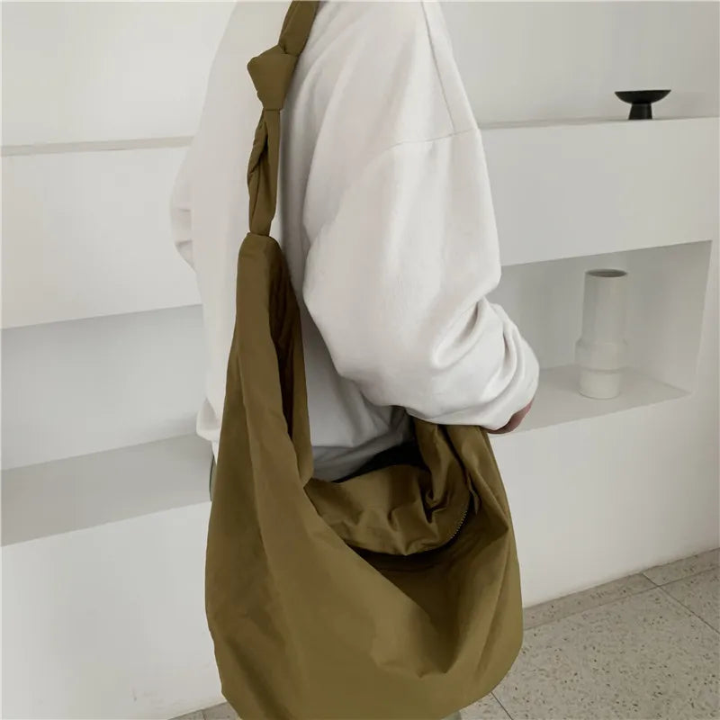 Spring Nylon Dumpling Bag Retro Shopping Bag