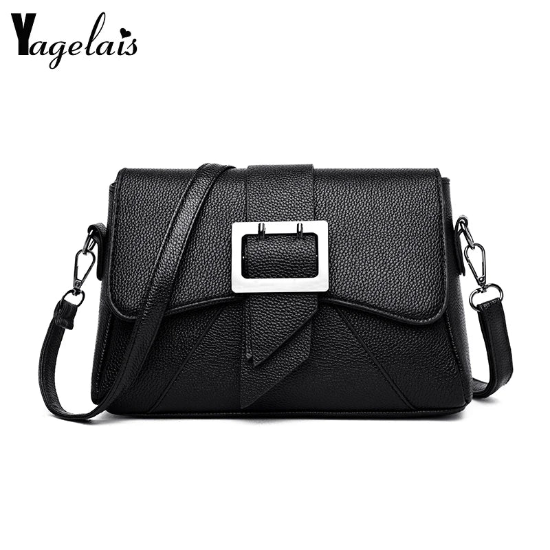 Summer Leather Handbags Shoulder Bag Small Flap Crossbody Bags for Women