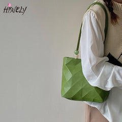Summer Geometric Women Handbags Ladies Shoulder Bag Bucket Bag