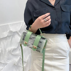 Summer Graffiti Transparent Shoulder Bag Retro Versatile Handbag