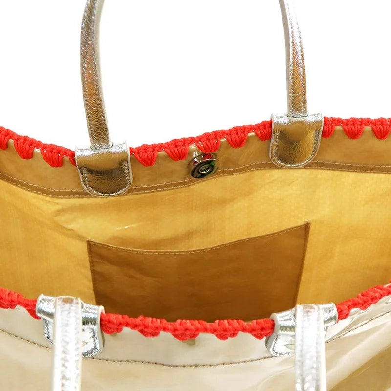 Summer High-end Texture PVC Handbag Women Shoulder Messenger Bag