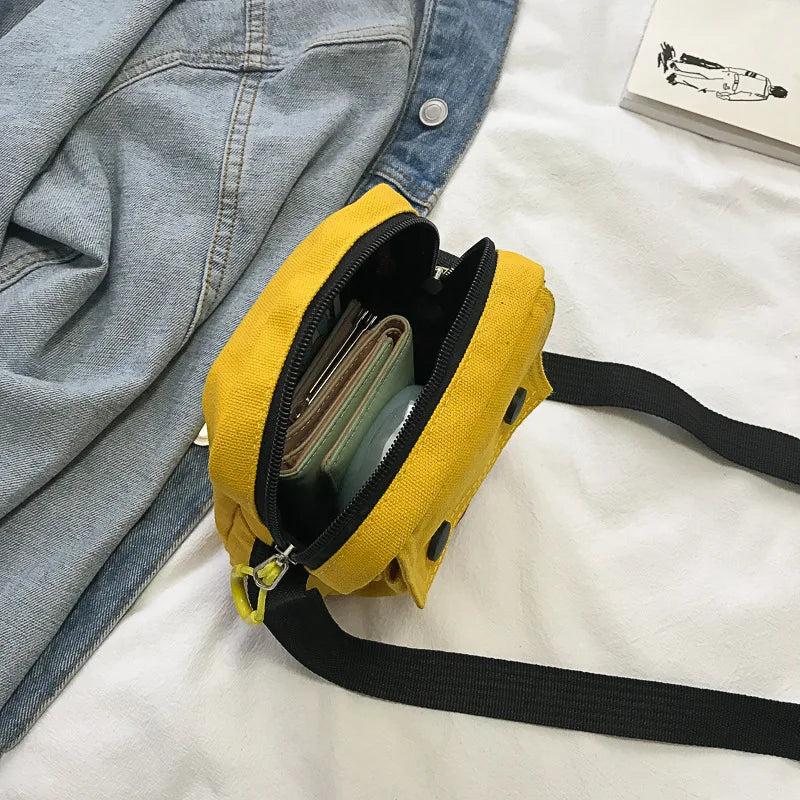 Canvas Crossbody Bag Summer Phone Bag