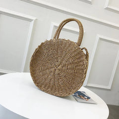 Vintage Crossbody Straw Beach Tote Rattan Bag Bohemian Shoulder Bag