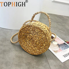 Vintage Crossbody Straw Beach Tote Rattan Bag Bohemian Shoulder Bag