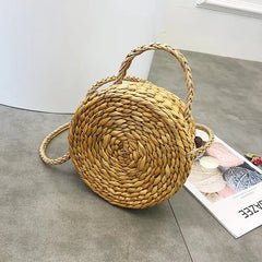 Vintage Crossbody Straw Beach Tote Rattan Bag Bohemian Shoulder Bag