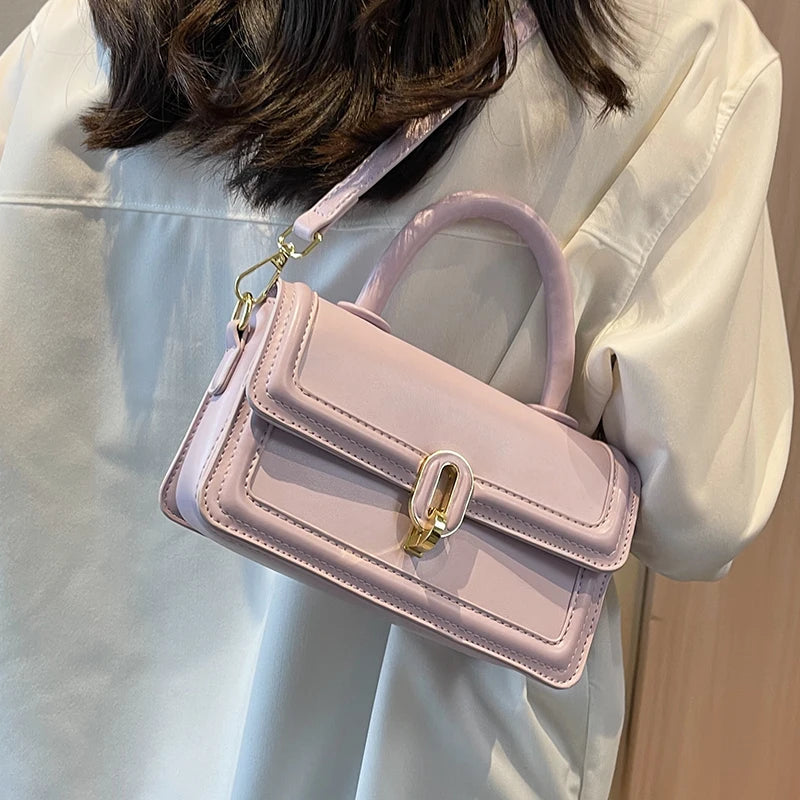 Summer Women Handbags Vintage PU Leather Shoulder Bags Ladies Totes Shopping Bag