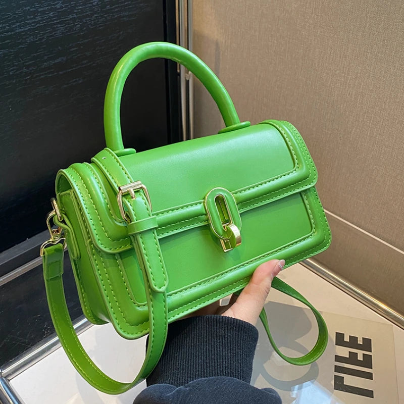 Summer Women Handbags Vintage PU Leather Shoulder Bags Ladies Totes Shopping Bag