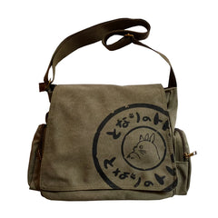 Totoro Canvas Messenger Bag Large Satchels Crossbody Bag