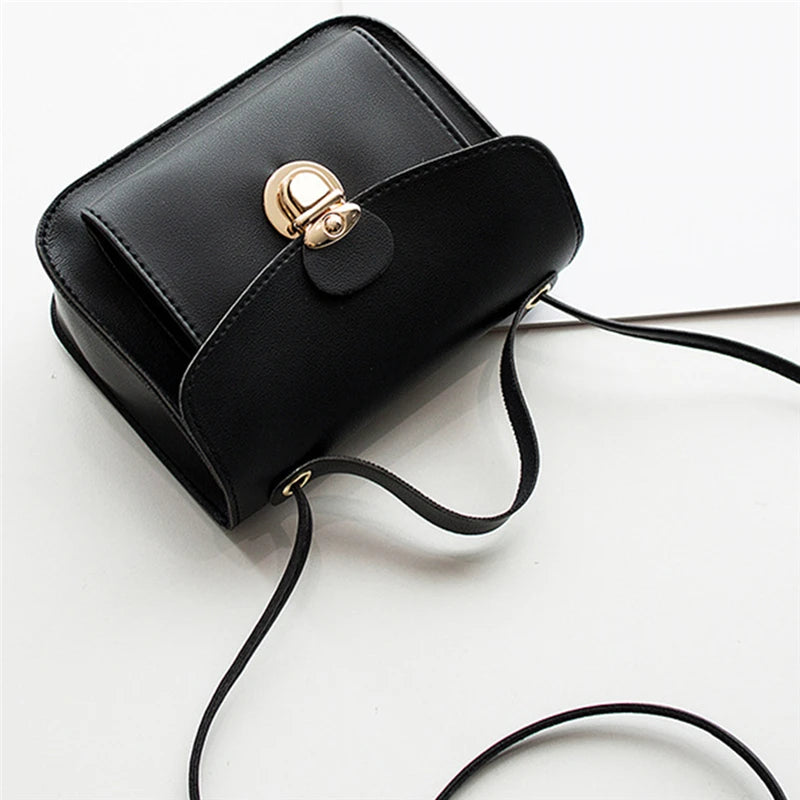 Solid Leather Crossbody Bags For Women Ladies Cross Body Bag
