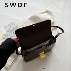 Women's Shoulder Bag PU Leather Flap Crossbody Bag Handbags Purse