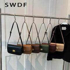 Women's Shoulder Bag PU Leather Flap Crossbody Bag Handbags Purse
