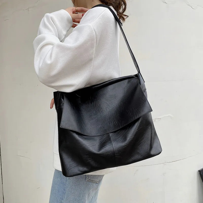 Women Hobo Bag Soft Leather Messenger Shoulder Tote Handbag