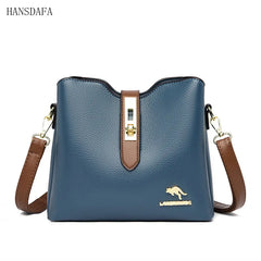 3-Layer Bucket Crossbody Bag Small Shoulder Messenger Purse Handbag