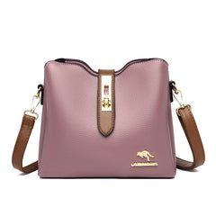 3-Layer Bucket Crossbody Bag Small Shoulder Messenger Purse Handbag