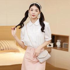 Women's Crossbody Shoulder Bag Lingge Embroidery Small Handbag