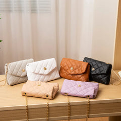 Women's Crossbody Shoulder Bag Lingge Embroidery Small Handbag