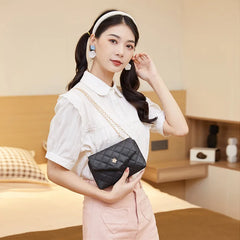 Women's Crossbody Shoulder Bag Lingge Embroidery Small Handbag