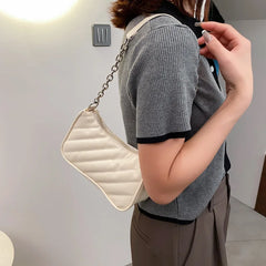 Rhombic Texture Shoulder Bag Chain Handbags for Women