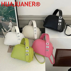 Small PU Leather Women's Handbag Underarm Shoulder Crossbody Bags Totes