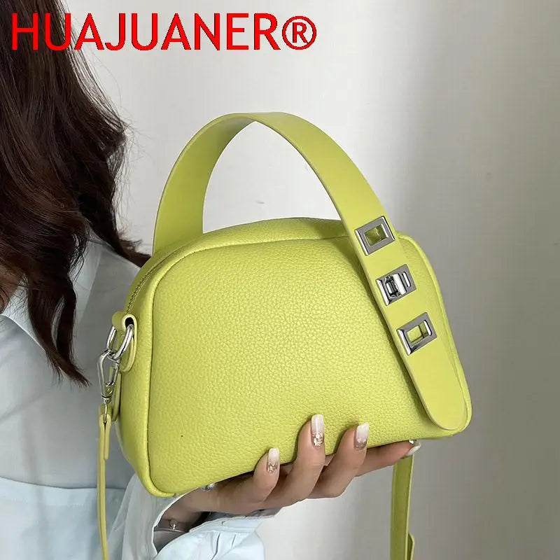 Small PU Leather Women's Handbag Underarm Shoulder Crossbody Bags Totes