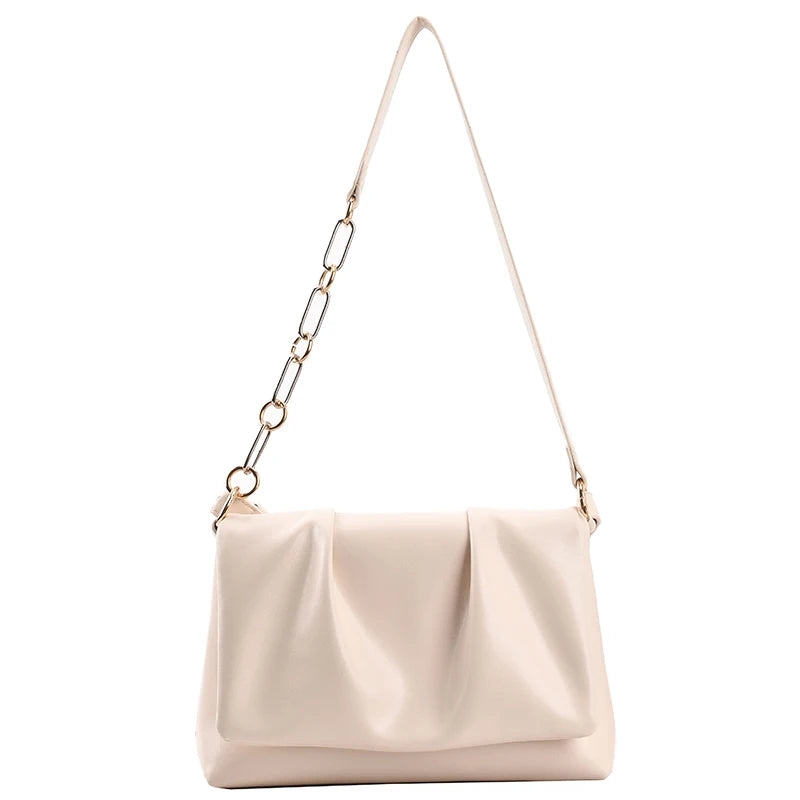Women Shoulder Bags All-Match PU Leather Messenger Bag Crossbody Pack