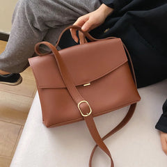 Vintage Female Tote Bag High PU Leather Women's Handbag