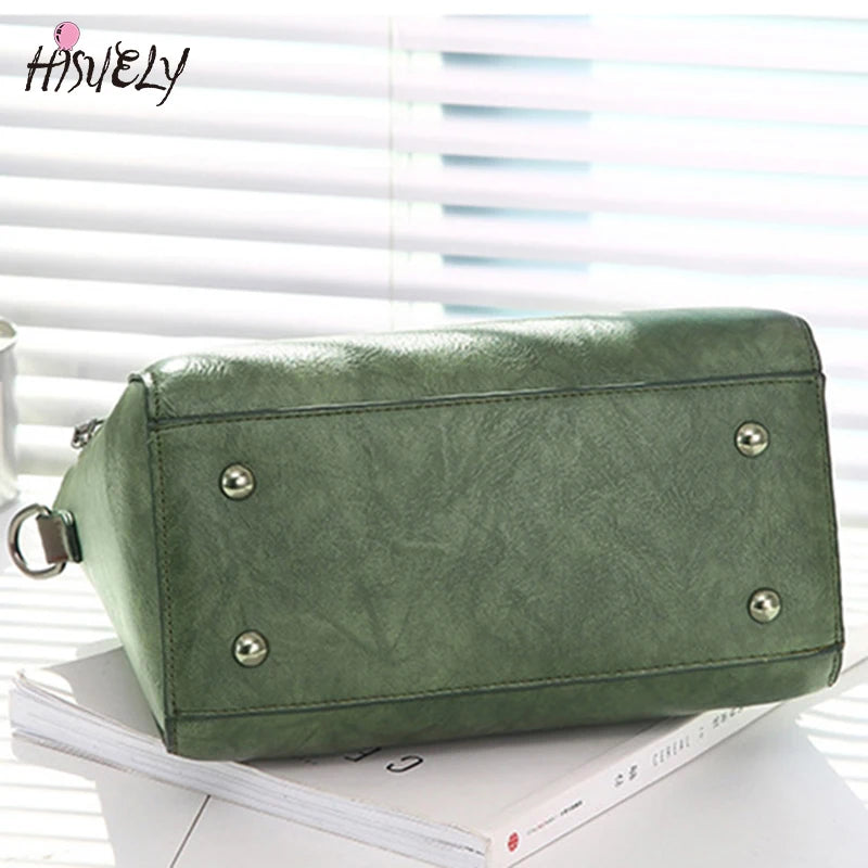 Vintage Women Leather HandBags Ladies Messenger Bag Tassel Crossbody Shoulder Ba