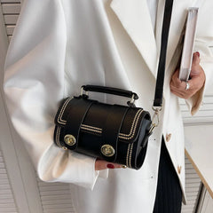 Vintage Women's Satchels Bags Messenger Bags Lady Pu Leather Boston Bags