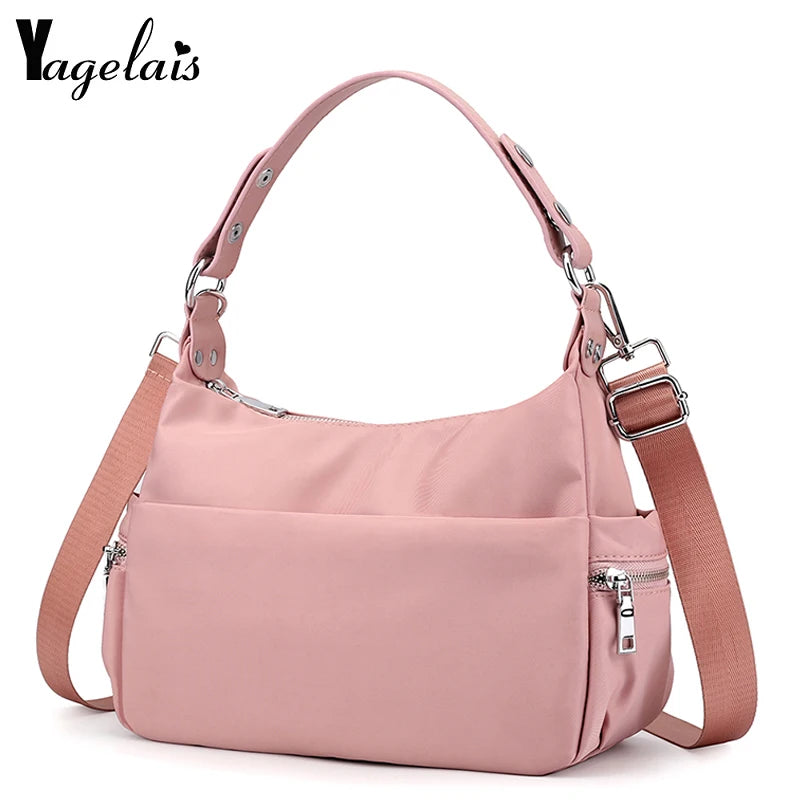 Water Release Nylon Cloth Crossbody Bags For Women Dual-use Canvas Shoulder Bag