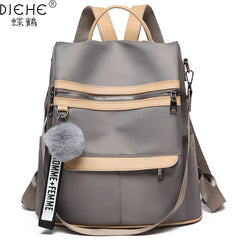 Waterproof Oxford Cloth Women Backpack Nylon Travel School Bags