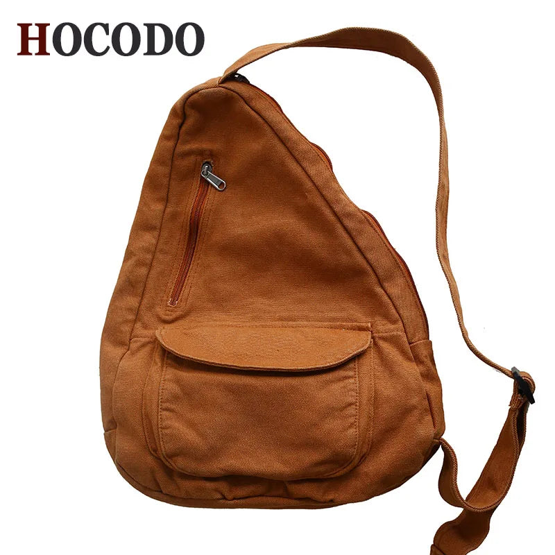 Women Shoulder Messenger Bag Canvas Crossbody Chest Bag