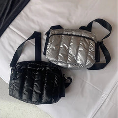 Winter Cross body Down Bag Space Cotton Shoulder Bags For Women Handbag