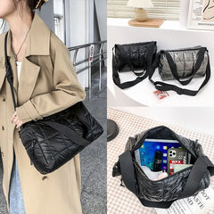 Winter Large Capacity Tote Bag Crossbody Bags Waterproof Nylon Shoulder Bags