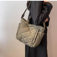 Winter Large capacity Ladies Totes Shoulder Bag Space cotton Shopper