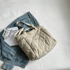 Winter Large capacity Ladies Totes Shoulder Bag Space cotton Shopper