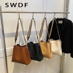 Winter Women's Large Crossbody Bags with Double Shoulder Straps