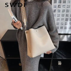 Winter Women's Large Crossbody Bags with Double Shoulder Straps
