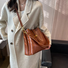 Winter Women's PU Leather Crossbody Bag w/ Shoulder Straps Purses and Handbag