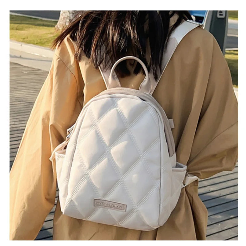 Winter Mini Backpack Small Ringer Embroidery Women's Backpack