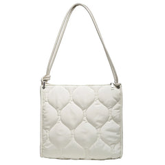 Winter Quilted Padded Shoulder Bag Women's Space Bag Texture Armpit Square Bag