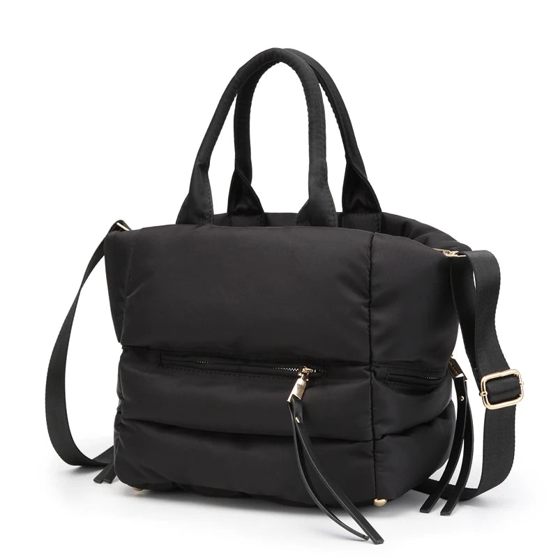 Winter Waterproof Nylon Bags Large Capacity Shoulder Bag for Women