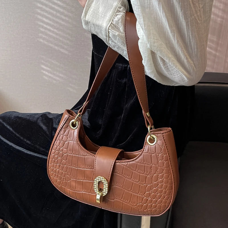 Winter Women Shoulder Crossbody Totes PU Leather Bags Vintage
