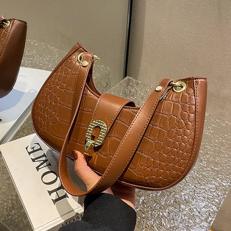 Winter Women Shoulder Crossbody Totes PU Leather Bags Vintage